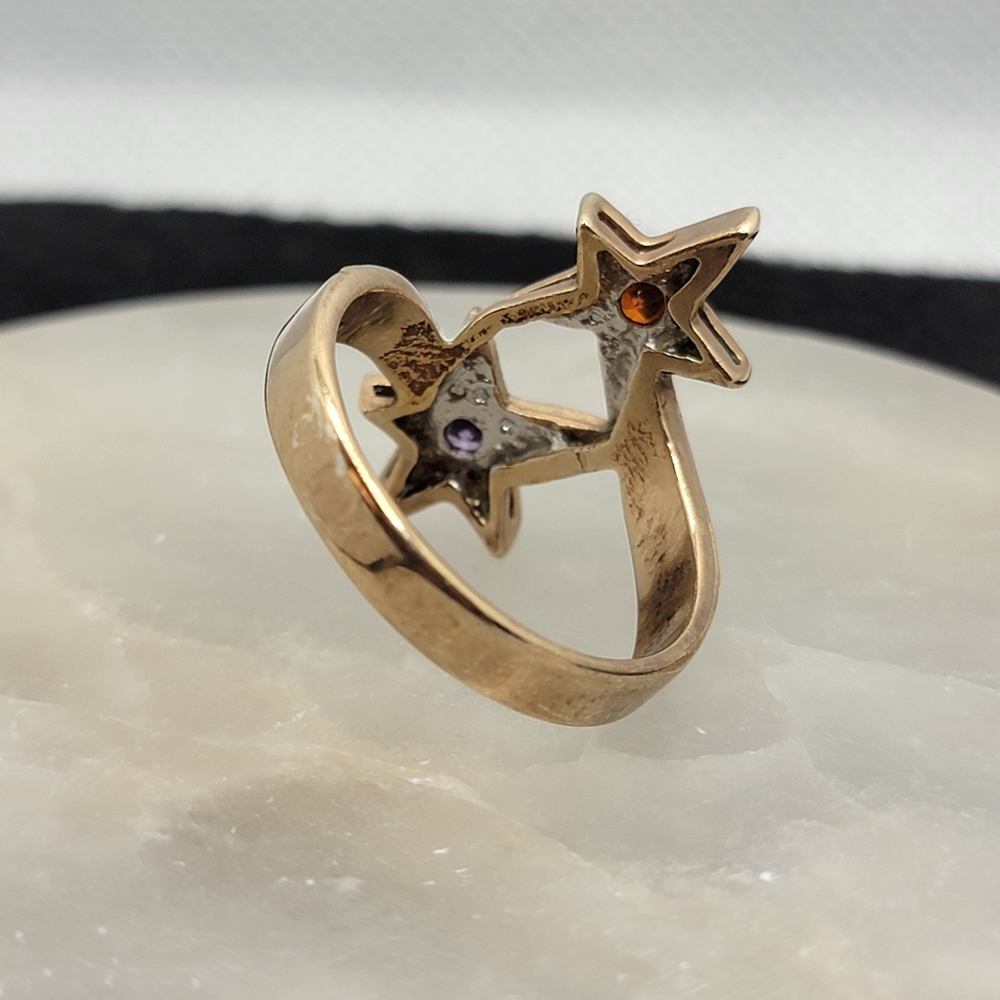 Signed Rinc Statement Double Star Bypass Rhinesto… - image 7